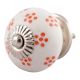 Orange Dotted Ceramic Floral Knobs Online